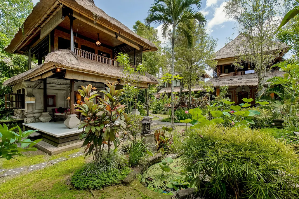 Central area of the Alam Indah hotel in Ubud.